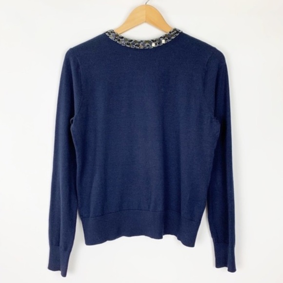 CAbi Style 3304 Midnight Blue Formal Round Neck Cardigan - Picture 5 of 13